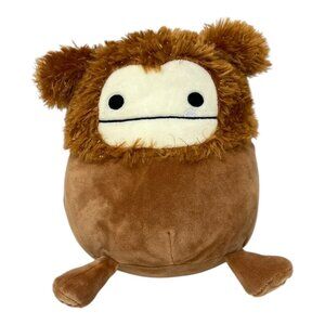Squishmallows Kelly Toy Benny the BIgfoot 7 in Brown Furry Stuffed Animal Plush